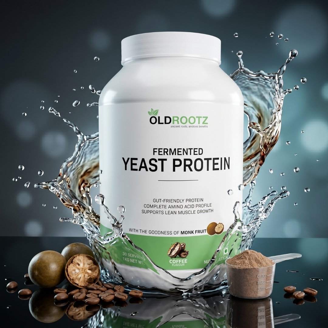 OLD ROOTZ Fermented Yeast Protein – Coffee Flavour | 1kg | 30 Servings