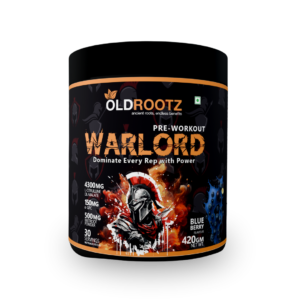 OLD ROOTZ Warlord Pre-Workout – Blueberry Flavour | 30 Servings | 420g