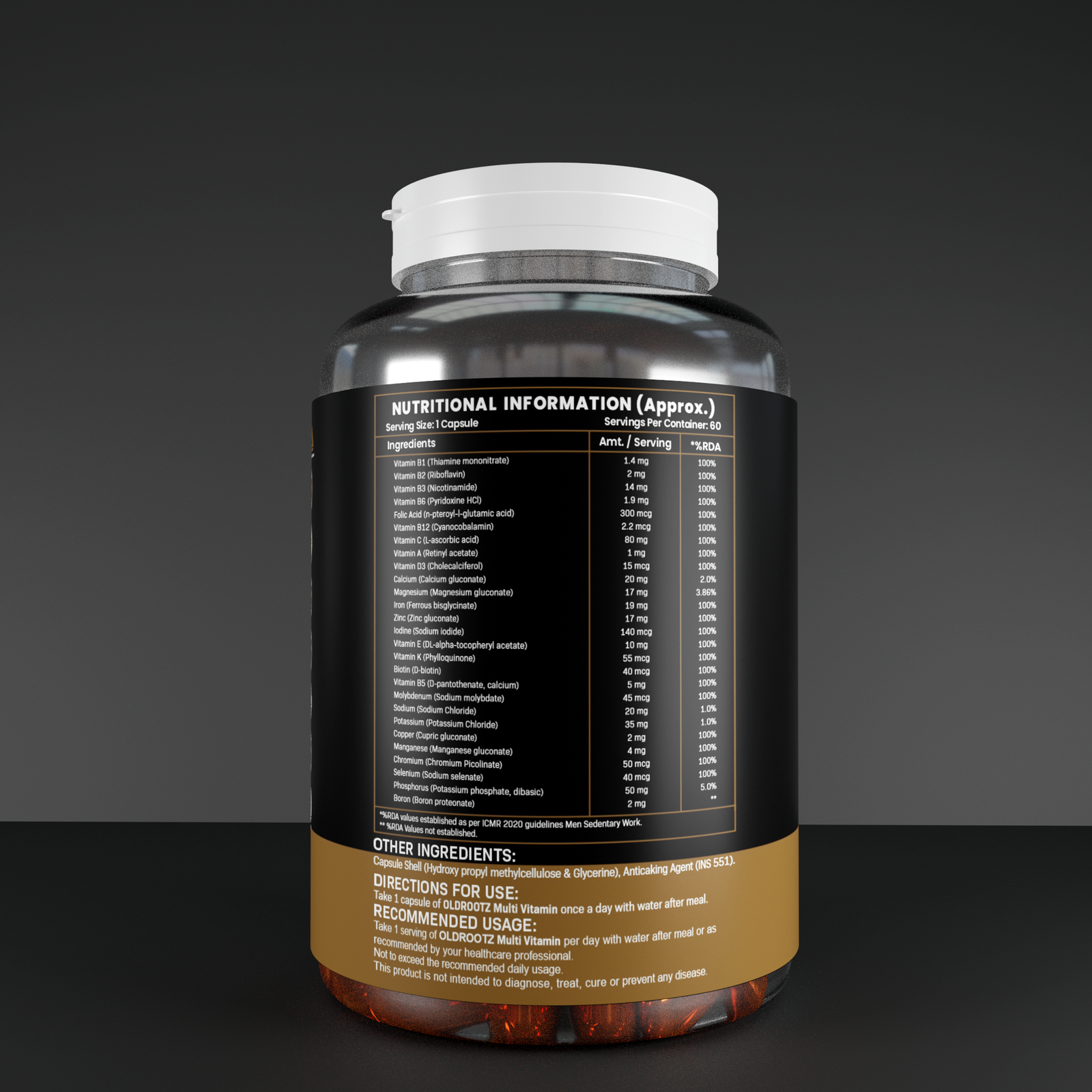 OLD ROOTZ Multi Vitamin – Complete Daily Vitality Formula | 60 Capsules - Image 4