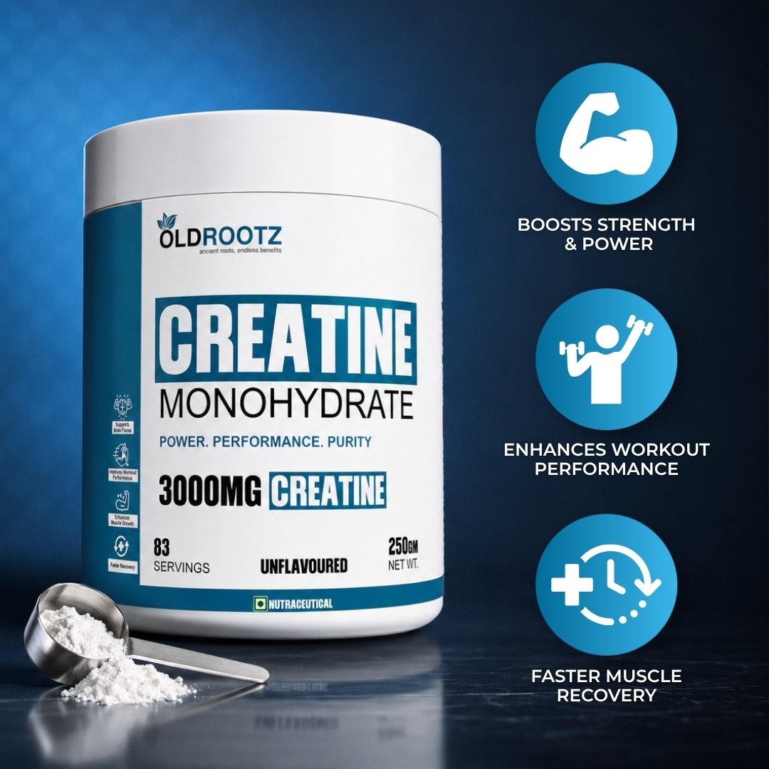 OLD ROOTZ Creatine Monohydrate Powder Unflavoured Hover