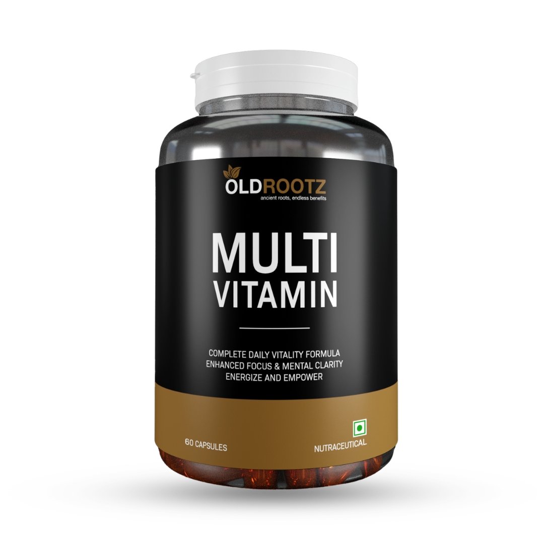 OLD ROOTZ Multi Vitamin – Complete Daily Vitality Formula | 60 Capsules